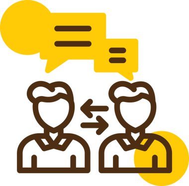 Konuş. Web simgesi basit illüstrasyon