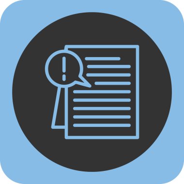 belge simgesi, vektör çizimi