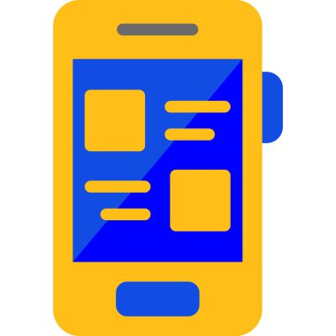 - Telefon. Web simgesi basit illüstrasyon