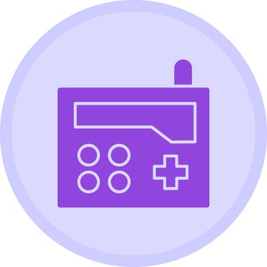 Oyun oynama simgesi. Basit resimleme