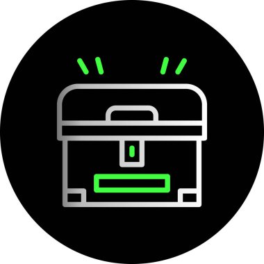 evrak çantası simgesi, vektör illüstrasyonu