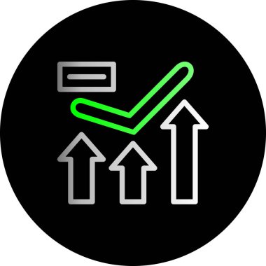 arkaplanda vektör illüstrasyon simgesini kontrol et