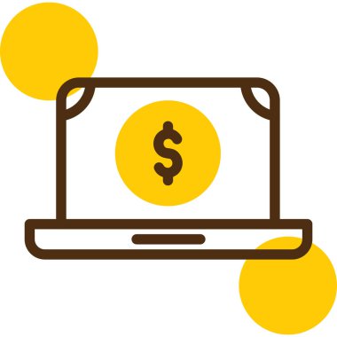 para ve finans simgesi, vektör illüstrasyonu