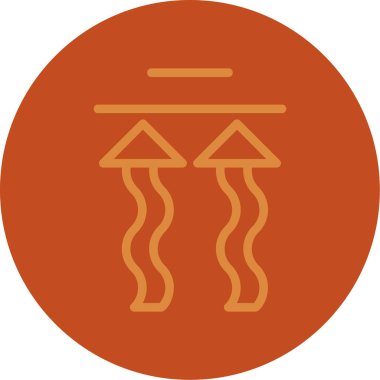 Bir ağaç simgesinin vektör illüstrasyonu