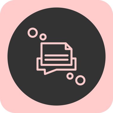 chat modern simgesinin vektör illüstrasyonu