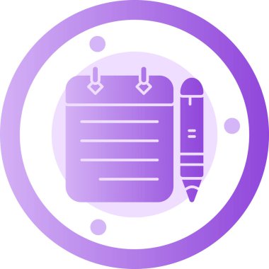 Kalem. Web simgesi basit illüstrasyon