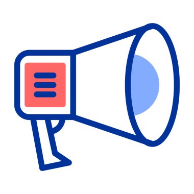 megafon simgesi, vektör illüstrasyonu