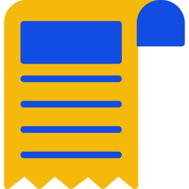 Kağıt. Web simgesi basit illüstrasyon