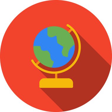 Küre. Web simgesi basit illüstrasyon