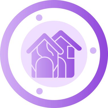 Modern yapı simgesinin vektör illüstrasyonu