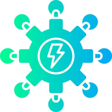 Şimşek simgesi. Basit resimleme