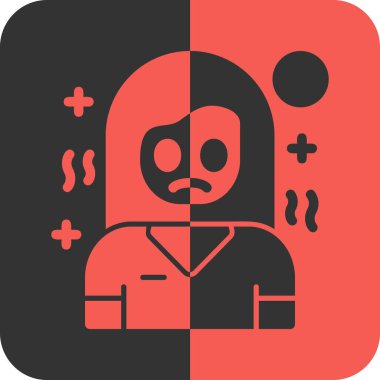 Hasta adam simgesi, düz stil