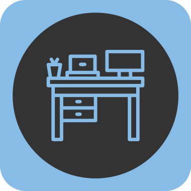 Bilgisayar. Web simgesi basit illüstrasyon