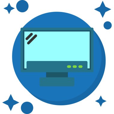 Bilgisayar. Web simgesi basit illüstrasyon