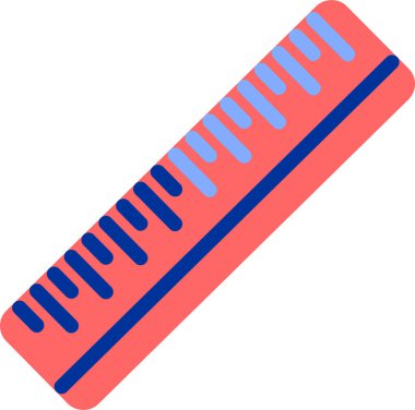 beyaz arkaplanda saç simgesi vektör illüstrasyonu