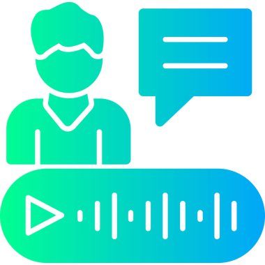 Sohbet simgesi, vektör çizimi