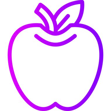 Elma. Web simgesi basit tasarım