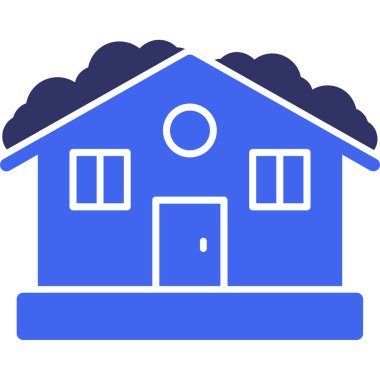 Ev. Web simgesi basit illüstrasyon