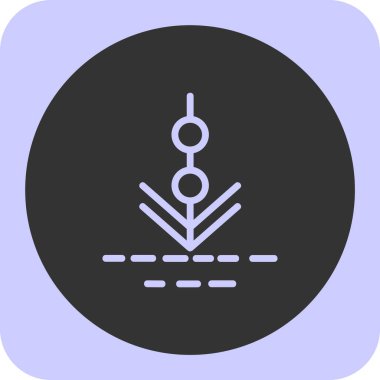 Noel ağacı simgesi, vektör illüstrasyonu