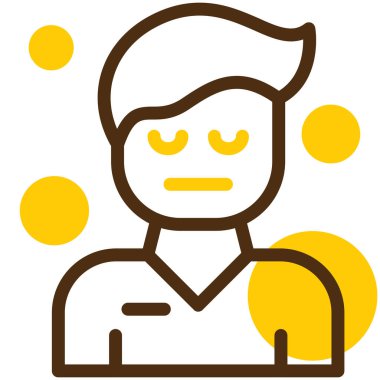 avatar. Web simgesi basit illüstrasyon