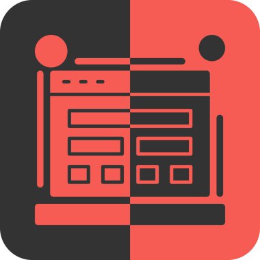 tarayıcı simgesi vektör illüstrasyonu