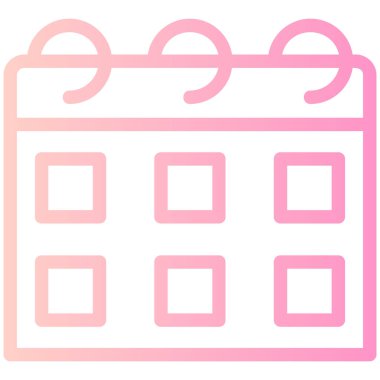 Takvim simgesi vektör illüstrasyonu