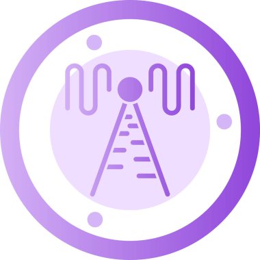 Uydu. Web simgesi basit illüstrasyon