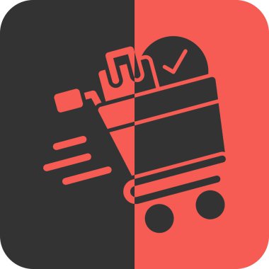 Bir alışveriş arabasının vektör çizimi