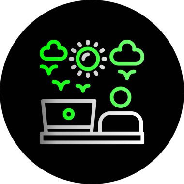 seo modern simgesinin vektör illüstrasyonu