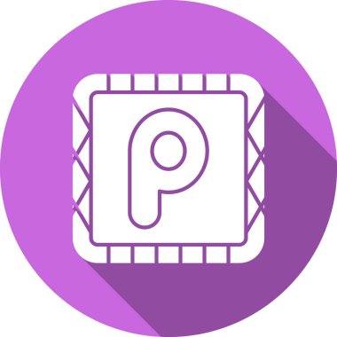 Beyaz arkaplanda kağıt etiket simgesi