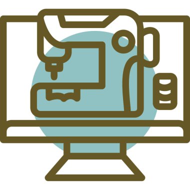 Kamera. Web simgesi basit illüstrasyon