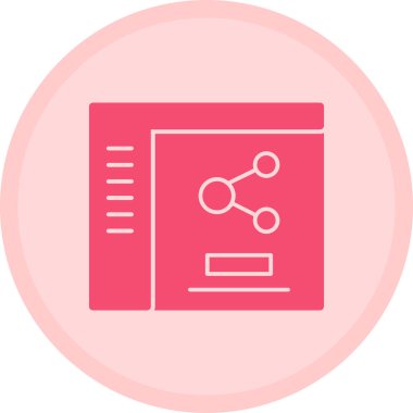 Ağ simgesi. Basit vektör illüstrasyonu