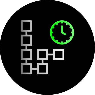 Moda tarzı izole edilmiş arkaplanda zaman yönetimi simgesi