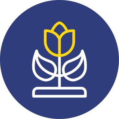 Bitki simgesinin vektör illüstrasyonu