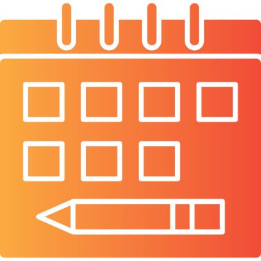 Takvim simgesi. Basit resimleme