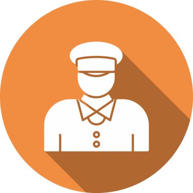 Adamım. Web simgesi basit illüstrasyon