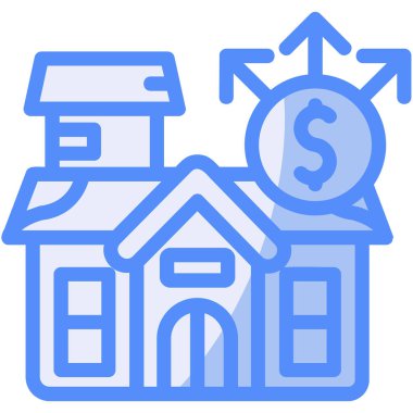 Ev ikonu. Web için ev vektör simgelerinin basit illüstrasyonu