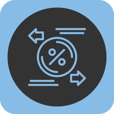 Bir grafik simgesinin vektör illüstrasyonu