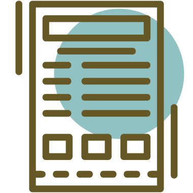 belge web simgesi basit resimleme