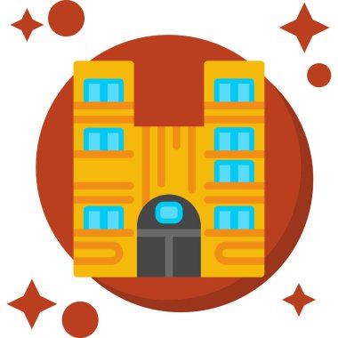 vektör cinsinden şehir oluşturma simgesi, a 'nın logoti