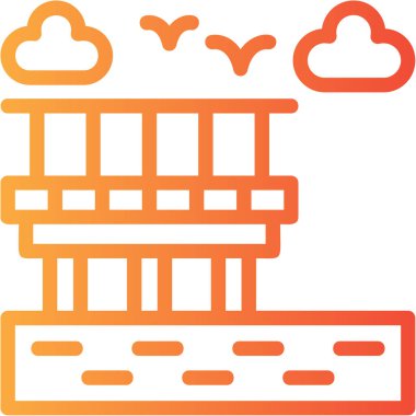 Düz biçimli bulut depolama vektörü simgesi