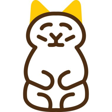 Sevimli kedi hayvan çizgi filmi