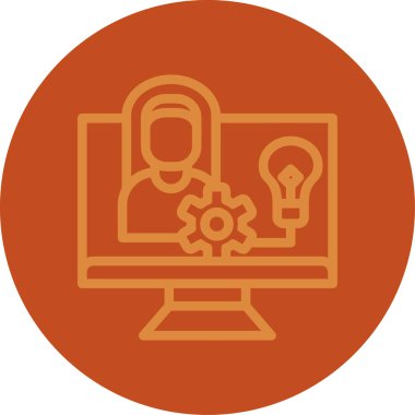 fikir vektör illüstrasyon simgesi