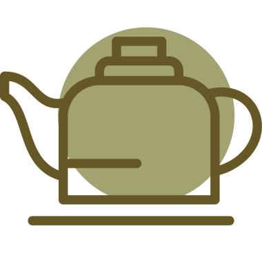 çay potu vektör simgesi