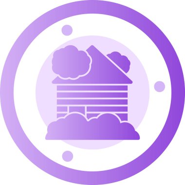 Bulut. Web simgesi basit illüstrasyon