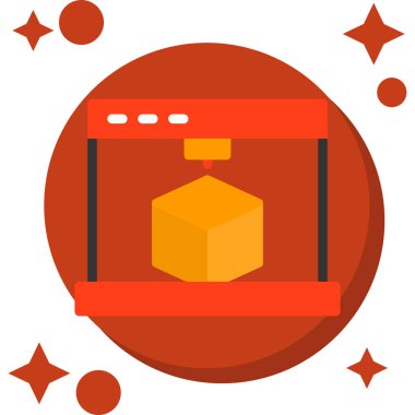 Basit düz çizim kargo simgesi