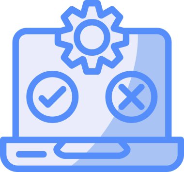 Bilgisayar. Web simgesi basit illüstrasyon