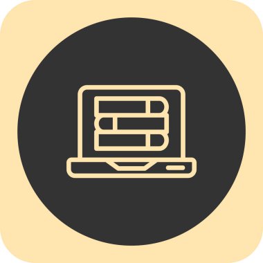 Bilgisayar simgesi. vektör illüstrasyonu