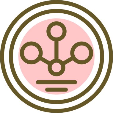 Yeni yılın eşsiz vektör simgesi