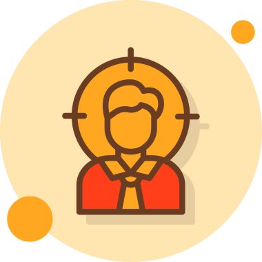 İş adamı. Web simgesi basit illüstrasyon